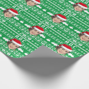 AOC 2020 Ugly Christmas Wrapping Paper