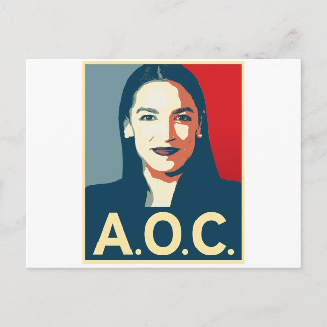 AOC 2024 Propaganda Postcard (Front)