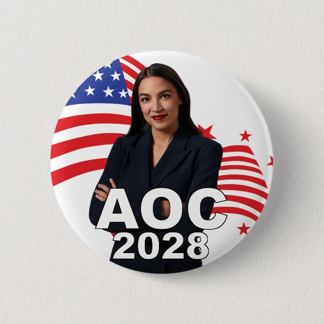 AOC 2028 6 CM ROUND BADGE (Front)