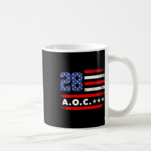 Aoc 2028 A.o.c. 2028 For President American Flag P Coffee Mug