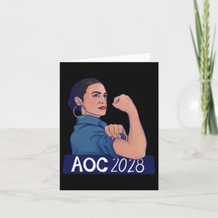Aoc 2028 Alexandria Ocasio Cortez 2028 Long Sleeve Card