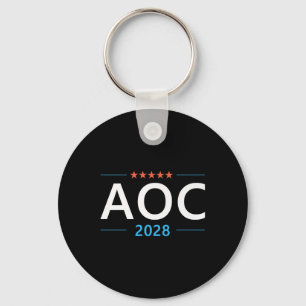 Aoc 2028 Alexandria Ocasio-cortez For President De Key Ring
