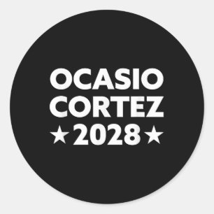 Aoc 2028 - Ocasio Cortez 2028 Classic Round Sticker
