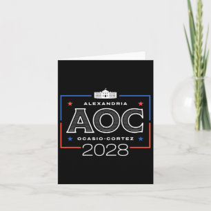 Aoc 2028 White House Long Sleeve Card