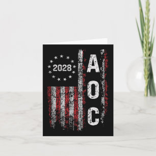 Aoc Alexandria Ocasio Cortez 2028 For President El Card