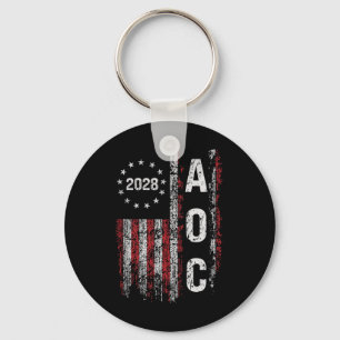 Aoc Alexandria Ocasio Cortez 2028 For President El Key Ring