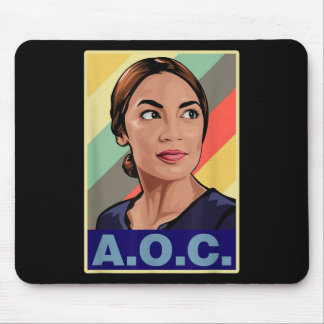 Aoc Alexandria Ocasio-cortez First Female Presiden Mouse Pad