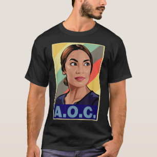 Aoc Alexandria Ocasio-cortez First Female Presiden T-Shirt