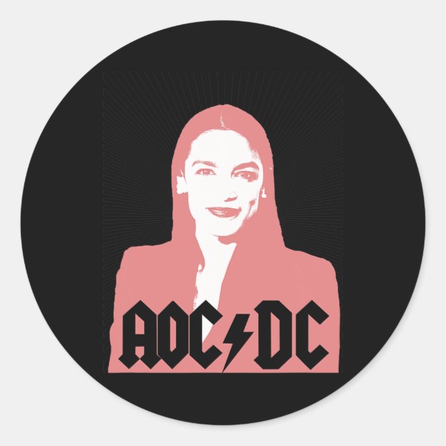 Aoc - Andria Ocasio-cortez - Latina Congress  Classic Round Sticker (Front)