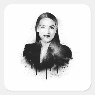 AOC Graffiti Art Square Sticker