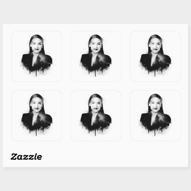 AOC Graffiti Art Square Sticker (Sheet)