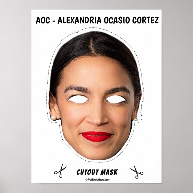AOC Halloween Mask Poster (Front)