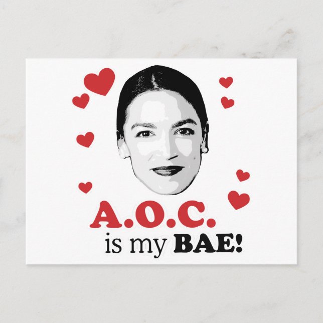 AOC is my BAE Postcard (Front)