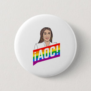 AOC LGBT PRIDE 6 CM ROUND BADGE