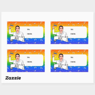 AOC Pride Rectangular Sticker