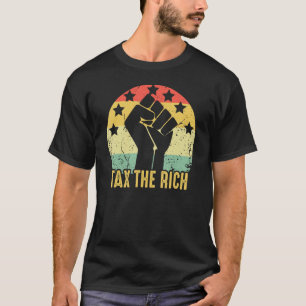 AOC Tax The Rich Retro Vintage Anti-Capitalist pol T-Shirt