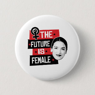 AOC The Future is Female 6 Cm Round Badge