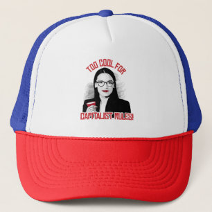 AOC Too Cool for Capitalist Rules Trucker Hat
