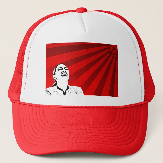 AOC True Vision Absurd Political Statement Trucker Hat (Front)