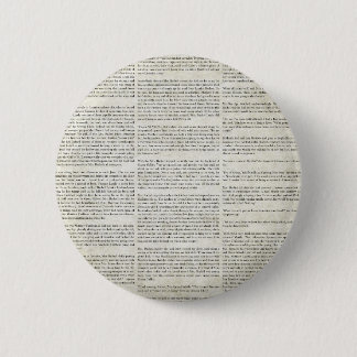 AOGG NEWSPAPER WORDS GRUNGE STORY BACKGROUNDS WALL 6 CM ROUND BADGE
