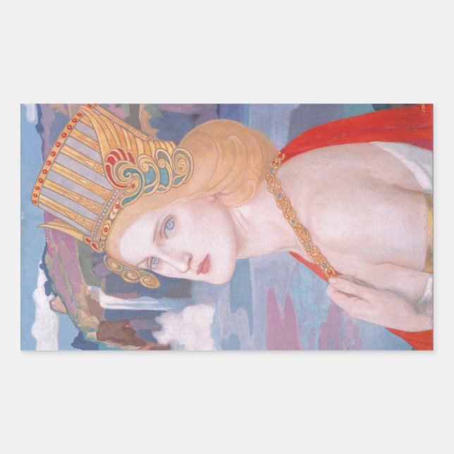 Aoife, c. 1914 by John Duncan Rectangular Sticker (Front)