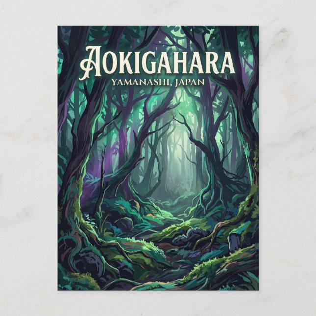 Aokigahara Forest Japan Postcard (Front)