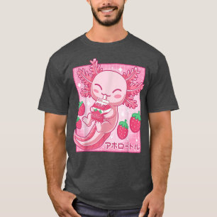 Aolotl Pastel Goth Strawberry Milk Shake Anime Aes T-Shirt