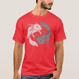 Aolotl Yin Yang Aolotls Amphibian Lover Cute  T-Shirt