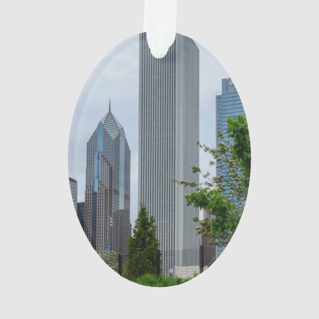 Aon And Two Prudential Ornament (Back)