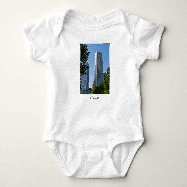 Aon Centre Chicago Baby Bodysuit (Front)