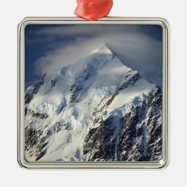 Aoraki Mount Cook, Mackenzie Country, South Metal Tree Decoration (Front)