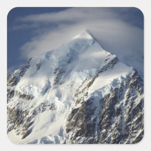Aoraki Mount Cook, Mackenzie Country, South Square Sticker