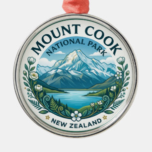 Aoraki / Mount Cook National Park New Zealand Metal Ornament