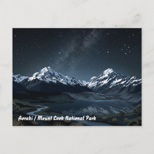 Aoraki / Mount Cook National Park Travel Postcard