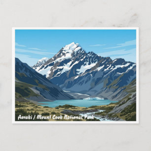 Aoraki / Mount Cook National Park Travel Postcard