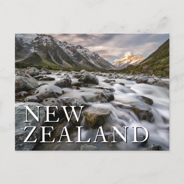 Aoraki Mt. Cook National Park | New Zealand Postcard (Front)