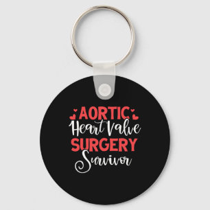Aortic Heart Surgery Survivor Heart Disease Awaren Key Ring