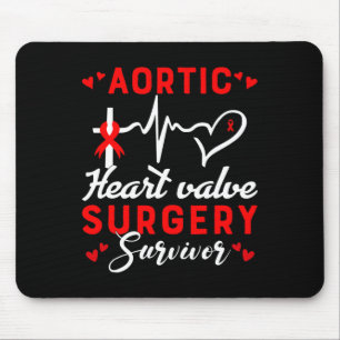 Aortic Heart Valve Surgery Survivor Heart Disease Mouse Pad