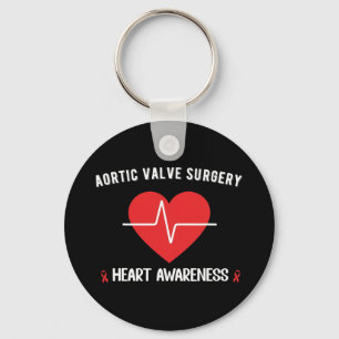 Aortic Valve Replacement Surgery Heart Awareness  Key Ring