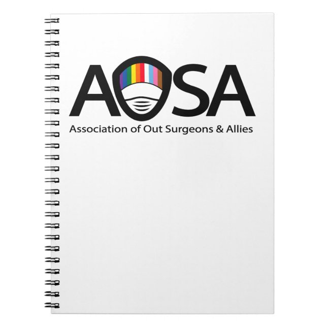 AOSA Spiral Photo Notebook (white) (Front)