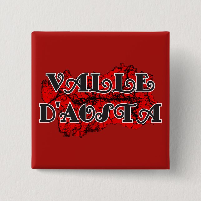 Aosta Valley 15 Cm Square Badge (Front)