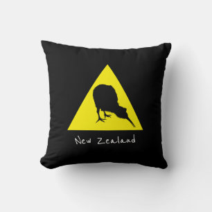 Aotearoa & Kiwi Bird, Nocturnal New Zealand travel Cushion