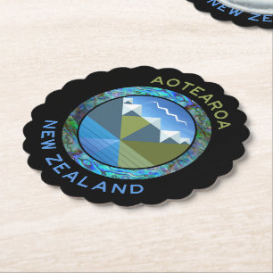 AOTEAROA NEW ZEALAND PAPER COASTER