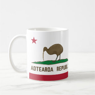 Aotearoa Republic Kiwi Flag New Zealand Coffee Mug