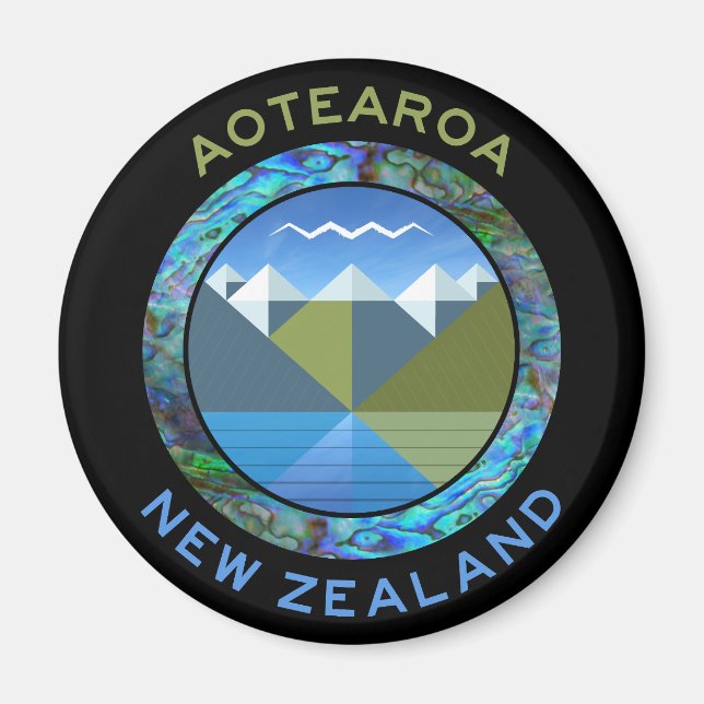 AOTEAROA SOUTH ISLAND NEW ZEALAND MAGNET (Front)