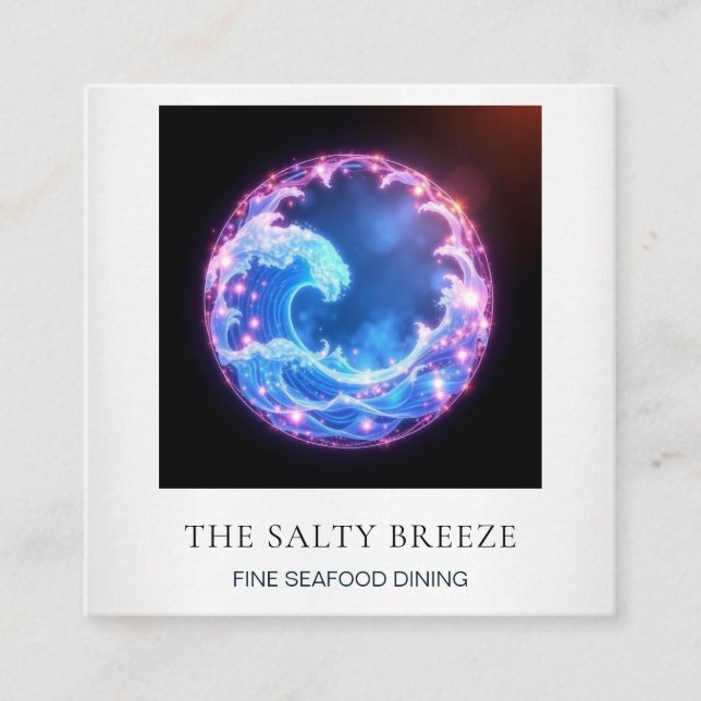 *~* AP13 Beach Nautical Coastal Boats Fishing 103 Square Business Card (Front)