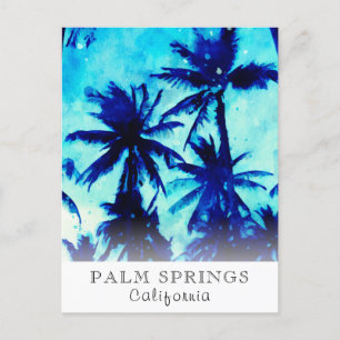 *~* AP25 Exotic Personalise Travel Palm Trees Postcard