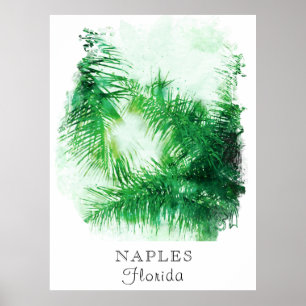 *~* AP25 Travel Personalise Tropical Palm Trees Poster