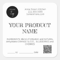 *~* AP30 DEHYDRATED CANNING FREEZE QR PHOTO LOGO