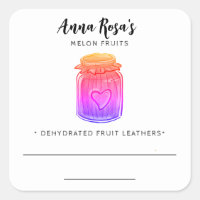 *~* AP30 Dehydrated Fruit Leathers Blank Jar Label